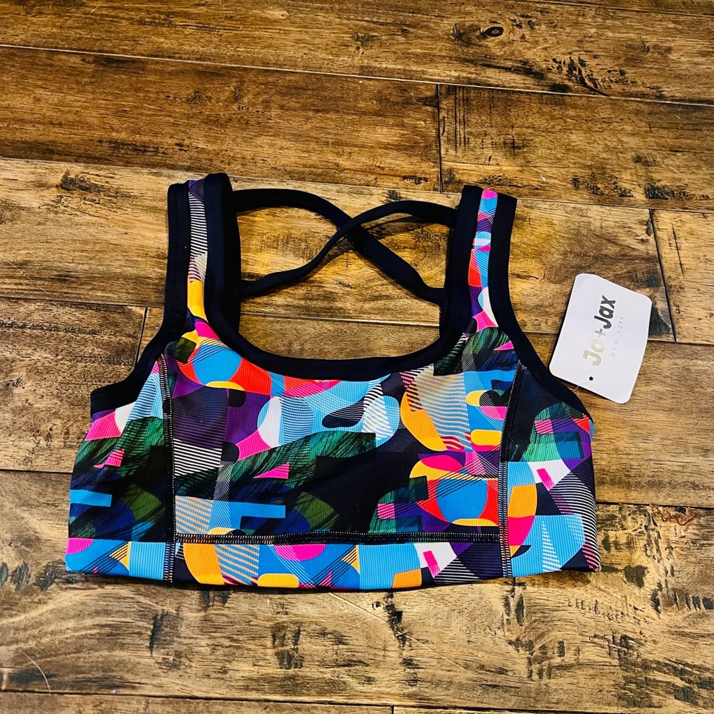 Brand new w/tags: Jo+Jax Vibrant Abstract Sports Bra